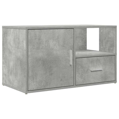 vidaXL Corner Cabinet Concrete Grey 200x40x45 cm Engineered Wood