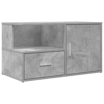 vidaXL Corner Cabinet Concrete Grey 200x40x45 cm Engineered Wood