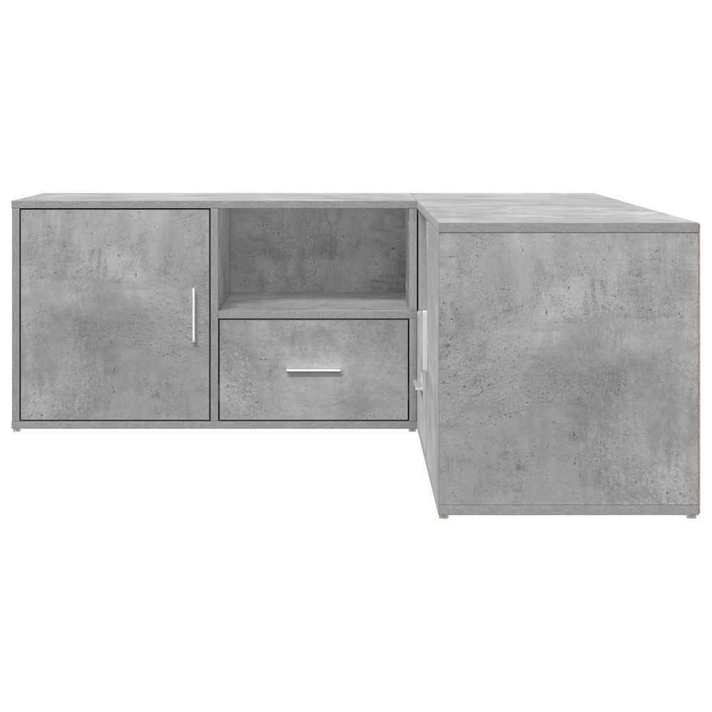 vidaXL Corner Cabinet Concrete Grey 200x40x45 cm Engineered Wood