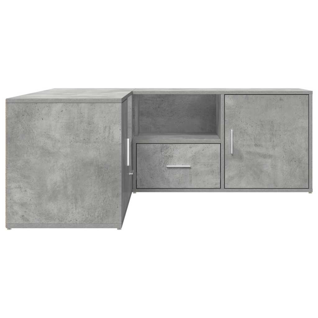 vidaXL Corner Cabinet Concrete Grey 200x40x45 cm Engineered Wood