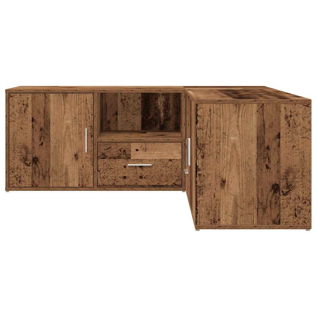 vidaXL Corner Cabinet Old Wood 200x40x45 cm Engineered Wood