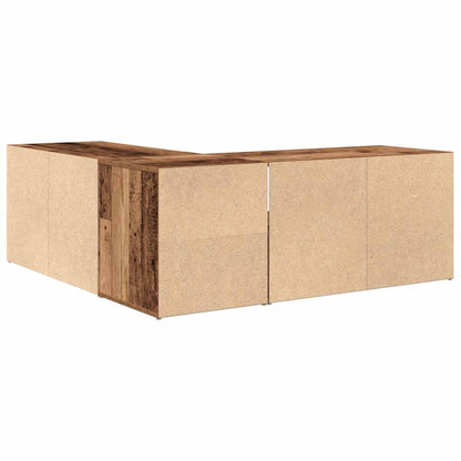 vidaXL Corner Cabinet Old Wood 200x40x45 cm Engineered Wood