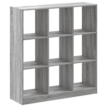 vidaXL Bookcase Grey Sonoma 102x32x108 cm Engineered Wood
