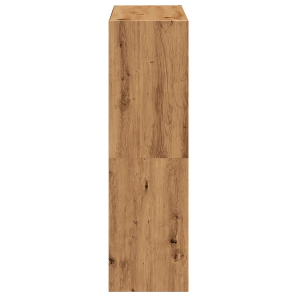 vidaXL Bookcase Artisian Oak 102x32x108 cm Engineered Wood