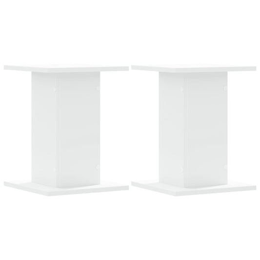 vidaXL Plant Stands 2 pcs White 30x30x40 cm Engineered Wood