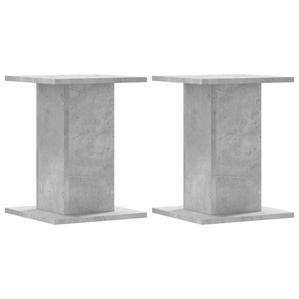vidaXL Plant Stands 2 pcs Concrete Grey 30x30x40 cm Engineered Wood