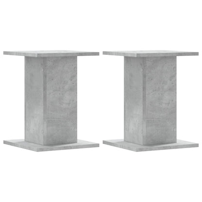vidaXL Plant Stands 2 pcs Concrete Grey 30x30x40 cm Engineered Wood