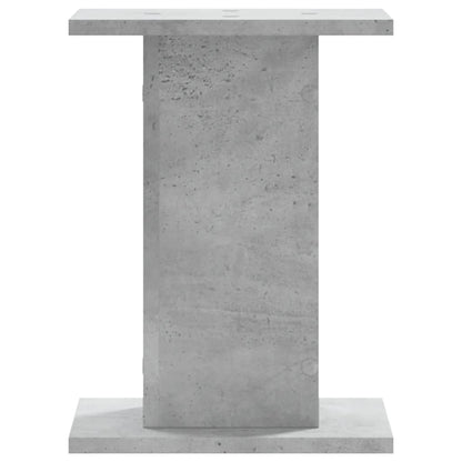 vidaXL Plant Stands 2 pcs Concrete Grey 30x30x40 cm Engineered Wood