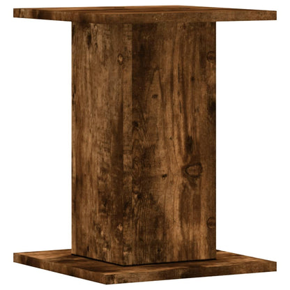 vidaXL Plant Stands 2 pcs Smoked Oak 30x30x40 cm Engineered Wood
