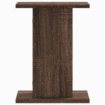 vidaXL Plant Stands 2 pcs Brown Oak 30x30x40 cm Engineered Wood