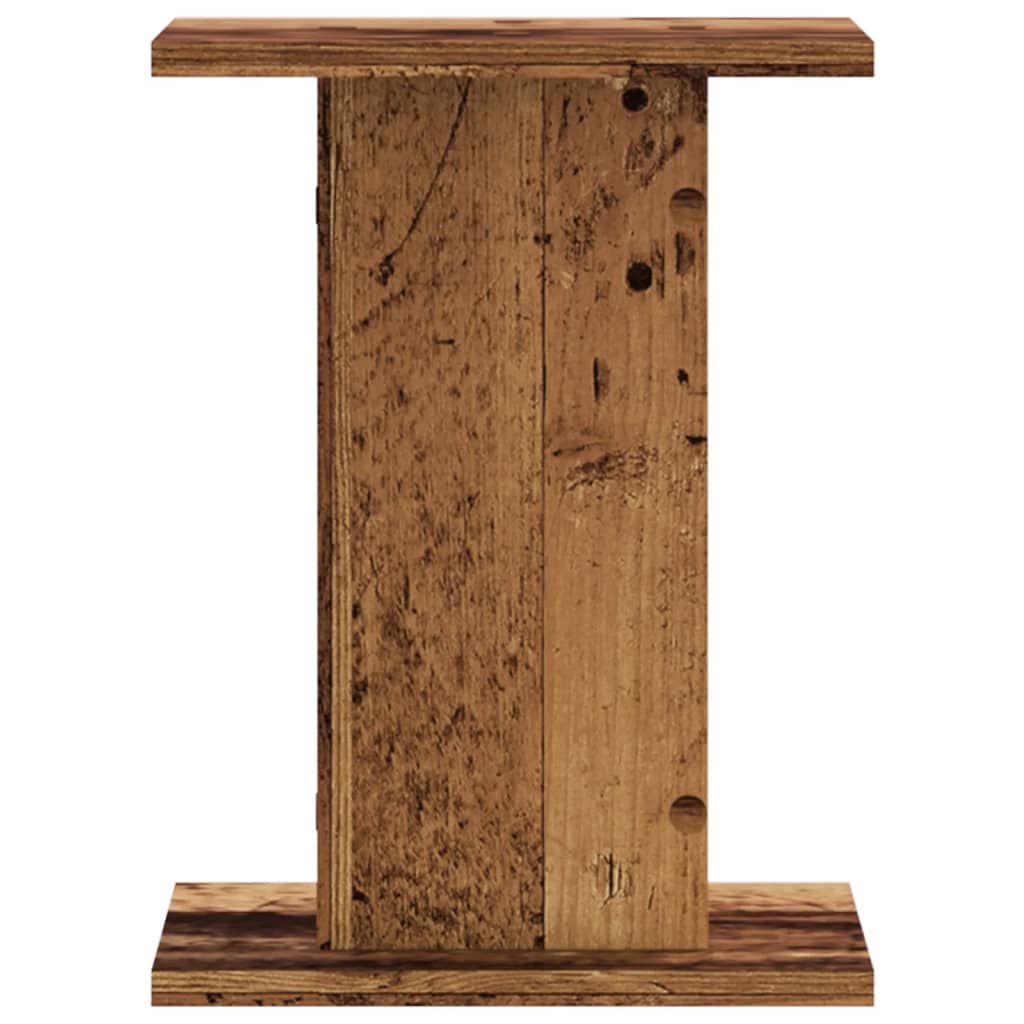 vidaXL Plant Stands 2 pcs Old Wood 30x30x40 cm Engineered Wood