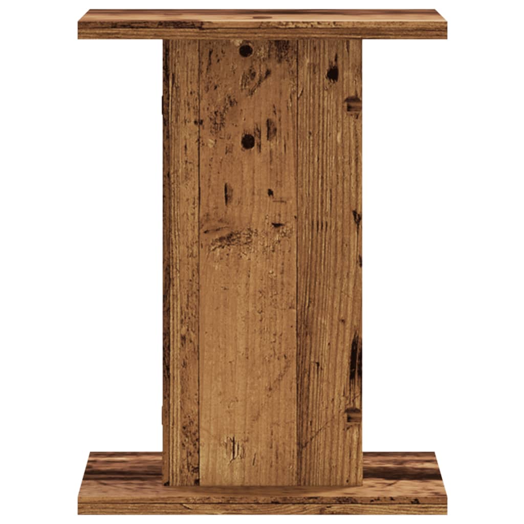 vidaXL Plant Stands 2 pcs Old Wood 30x30x40 cm Engineered Wood