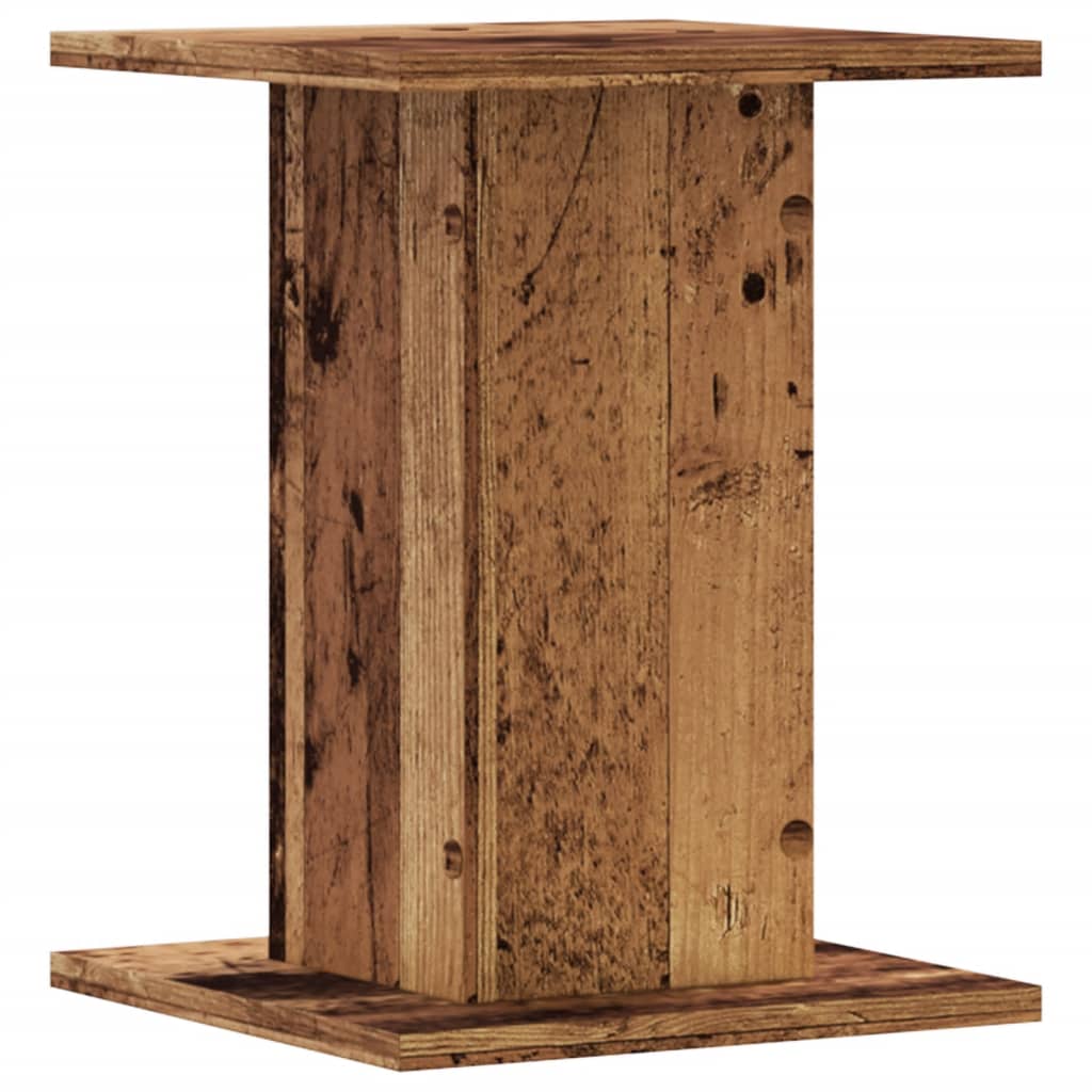 vidaXL Plant Stands 2 pcs Old Wood 30x30x40 cm Engineered Wood