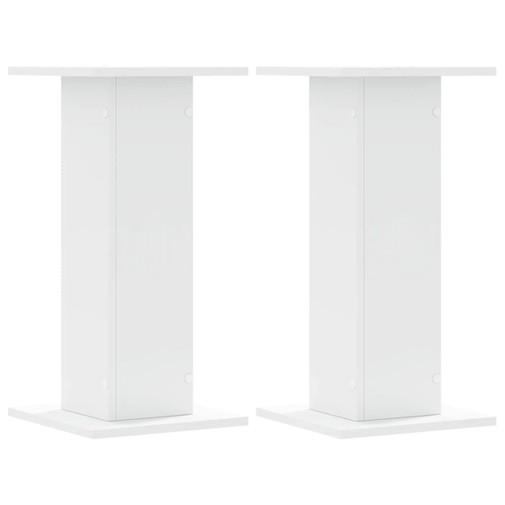 vidaXL Plant Stands 2 pcs White 30x30x60 cm Engineered Wood