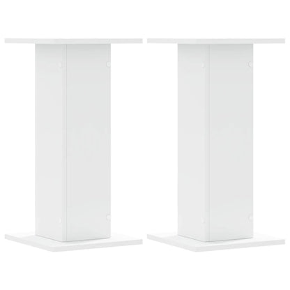 vidaXL Plant Stands 2 pcs White 30x30x60 cm Engineered Wood