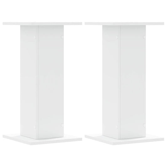 vidaXL Plant Stands 2 pcs White 30x30x60 cm Engineered Wood