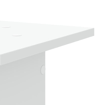 vidaXL Plant Stands 2 pcs White 30x30x60 cm Engineered Wood