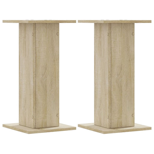 vidaXL Plant Stands 2 pcs Sonoma Oak 30x30x60 cm Engineered Wood