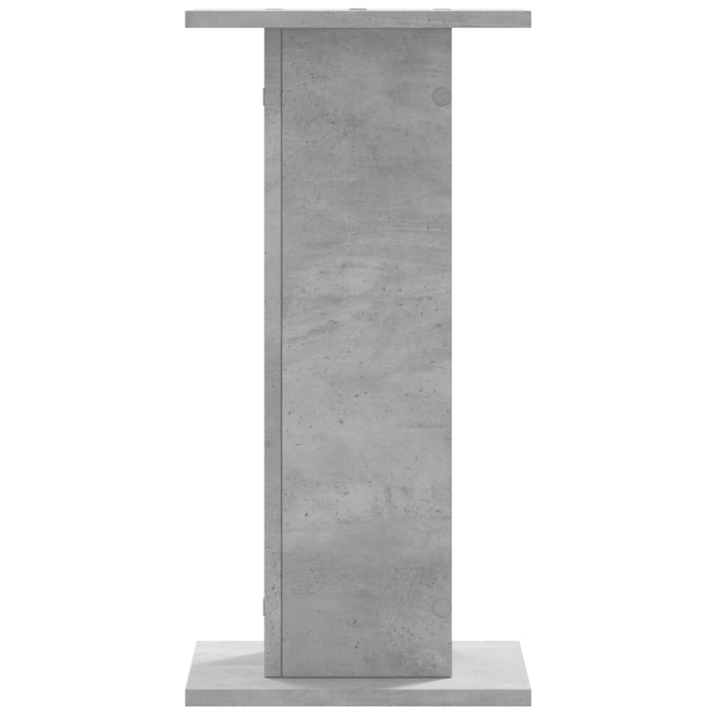 vidaXL Plant Stands 2 pcs Concrete Grey 30x30x60 cm Engineered Wood