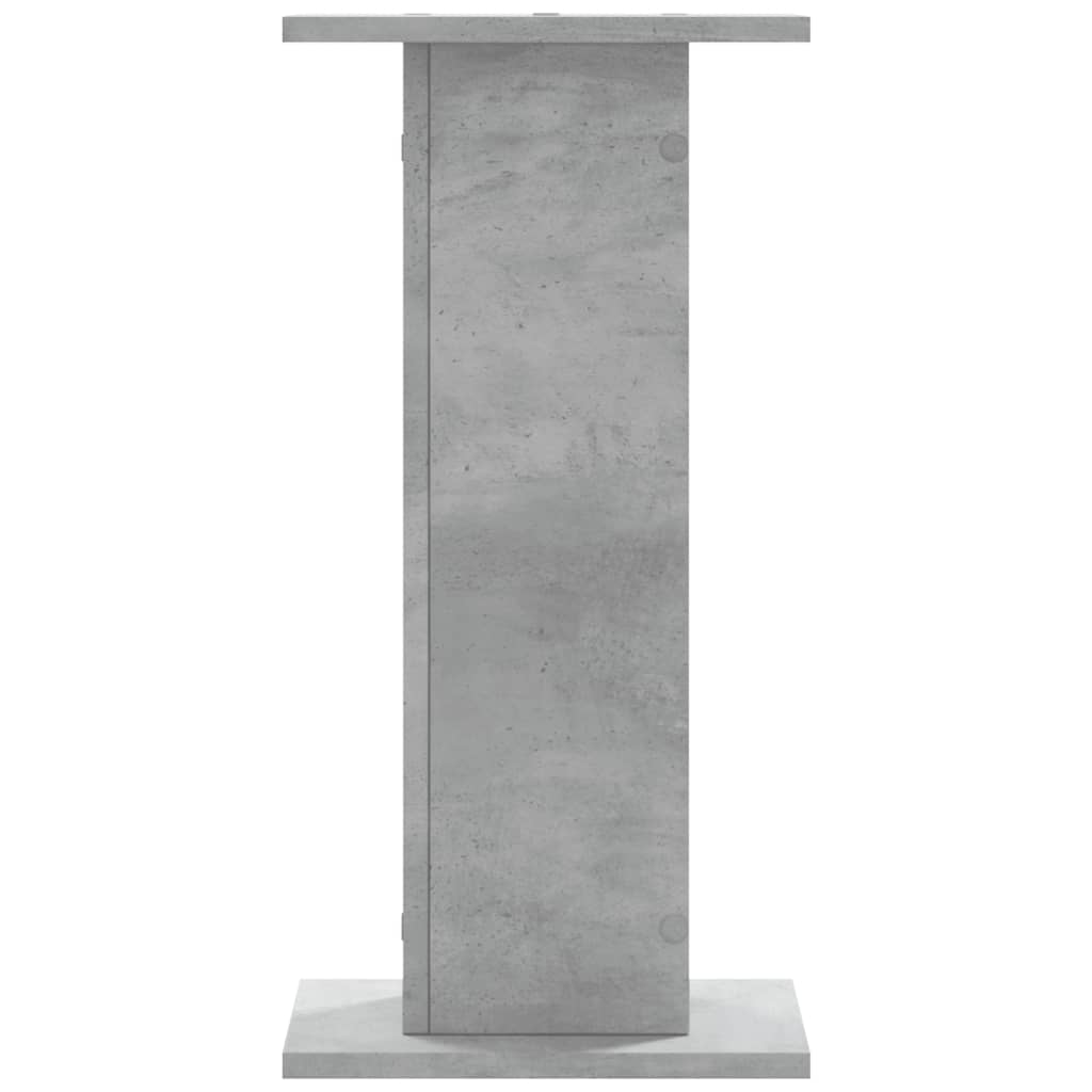 vidaXL Plant Stands 2 pcs Concrete Grey 30x30x60 cm Engineered Wood