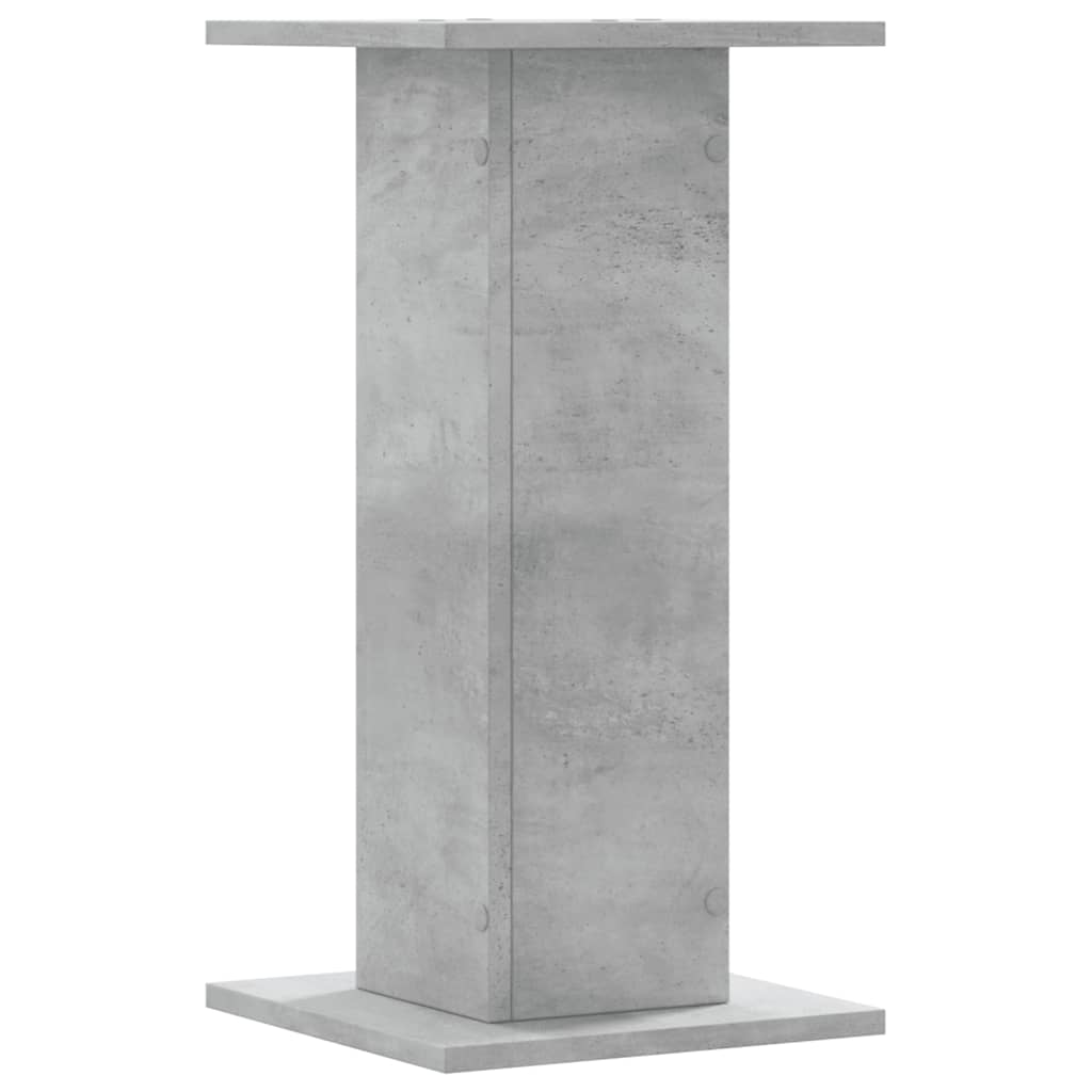 vidaXL Plant Stands 2 pcs Concrete Grey 30x30x60 cm Engineered Wood