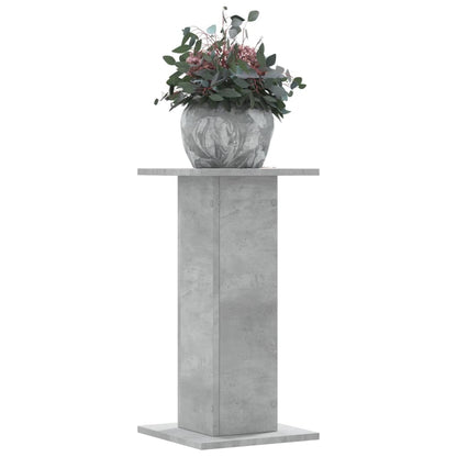 vidaXL Plant Stands 2 pcs Concrete Grey 30x30x60 cm Engineered Wood