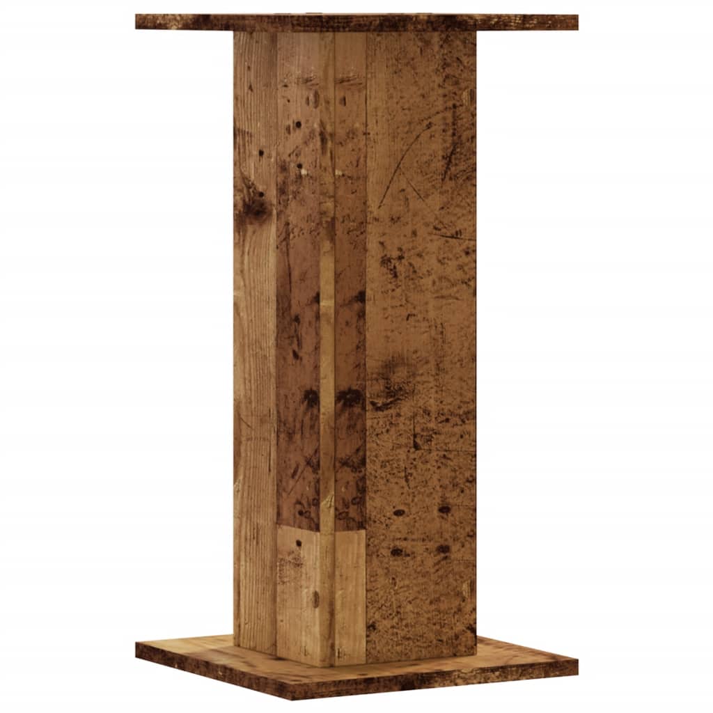 vidaXL Plant Stands 2 pcs Old Wood 30x30x60 cm Engineered Wood