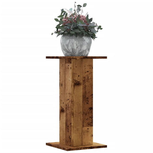 vidaXL Plant Stands 2 pcs Old Wood 30x30x60 cm Engineered Wood