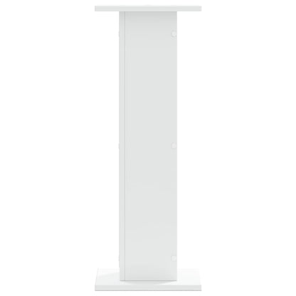 vidaXL Plant Stands 2 pcs White 30x30x80 cm Engineered Wood