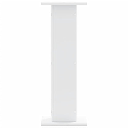 vidaXL Plant Stands 2 pcs White 30x30x80 cm Engineered Wood