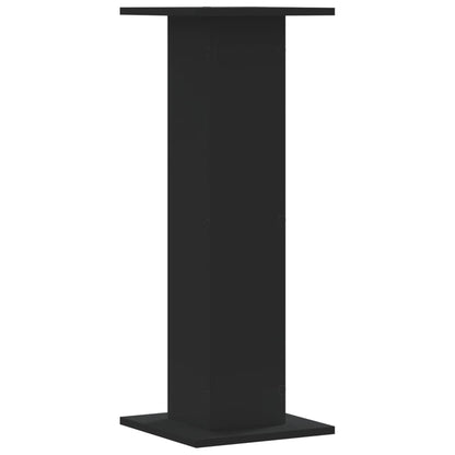 vidaXL Plant Stands 2 pcs Black 30x30x80 cm Engineered Wood