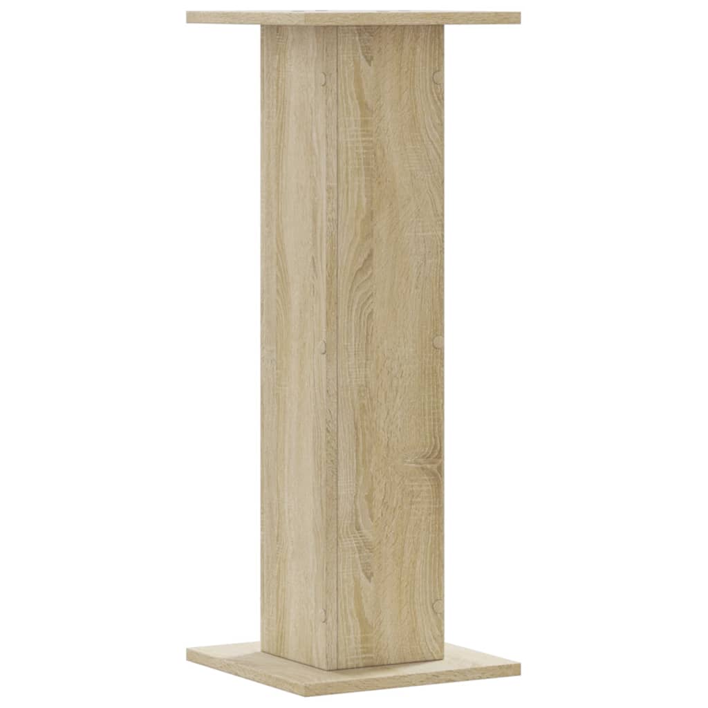 vidaXL Plant Stands 2 pcs Sonoma Oak 30x30x80 cm Engineered Wood