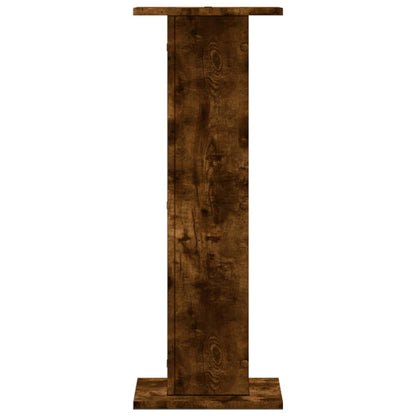 vidaXL Plant Stands 2 pcs Smoked Oak 30x30x80 cm Engineered Wood