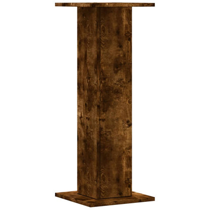 vidaXL Plant Stands 2 pcs Smoked Oak 30x30x80 cm Engineered Wood