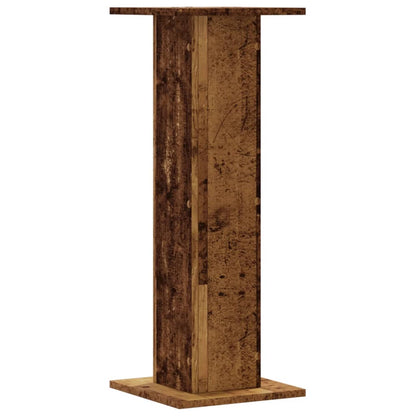 vidaXL Plant Stands 2 pcs Old Wood 30x30x80 cm Engineered Wood