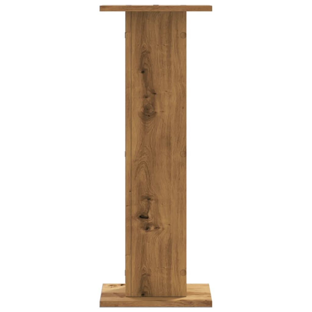 vidaXL Plant Stands 2 pcs Artisian Oak 30x30x80 cm Engineered Wood