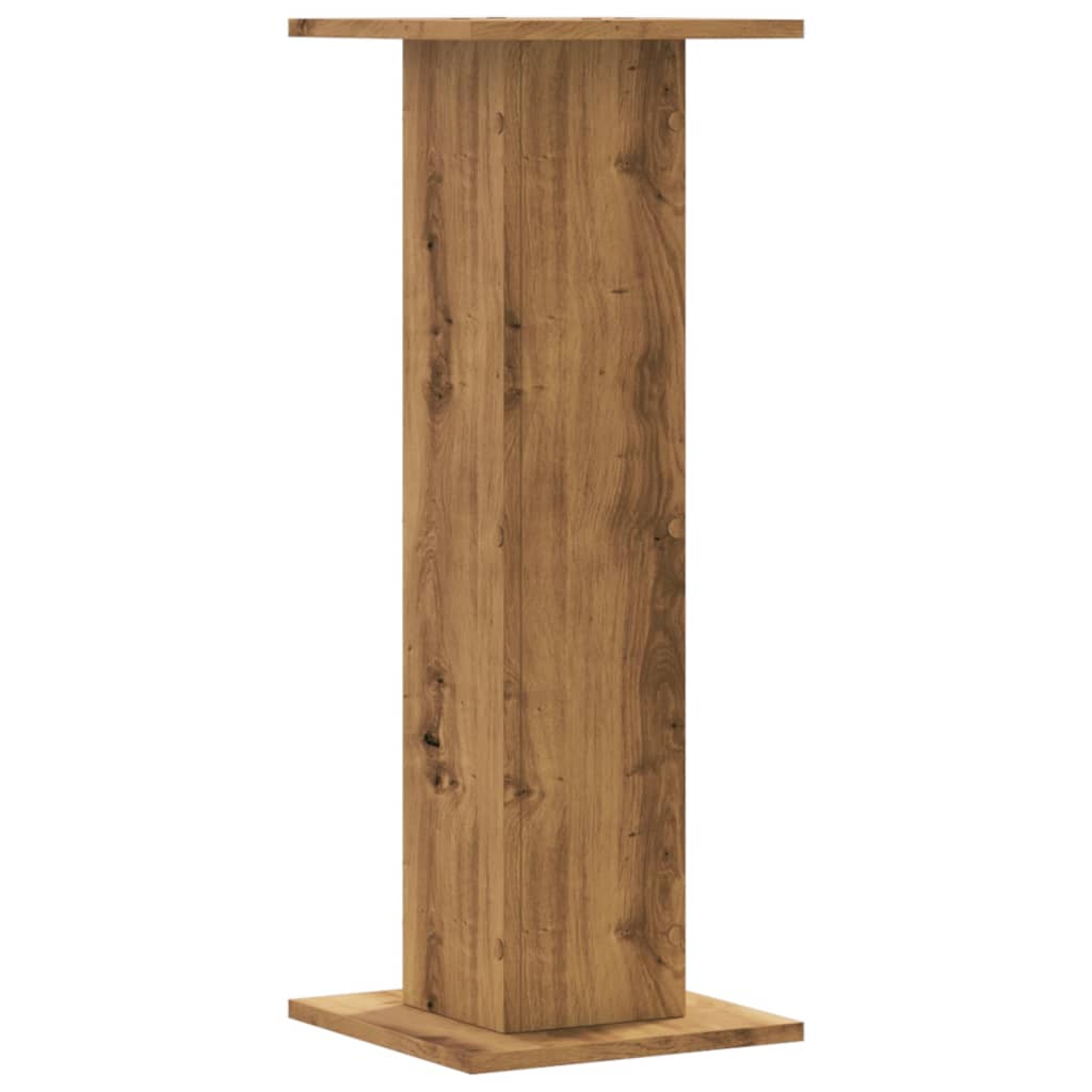 vidaXL Plant Stands 2 pcs Artisian Oak 30x30x80 cm Engineered Wood
