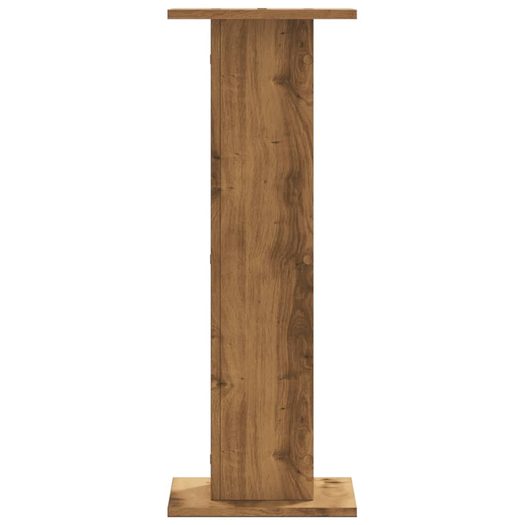 vidaXL Plant Stands 2 pcs Artisian Oak 30x30x80 cm Engineered Wood