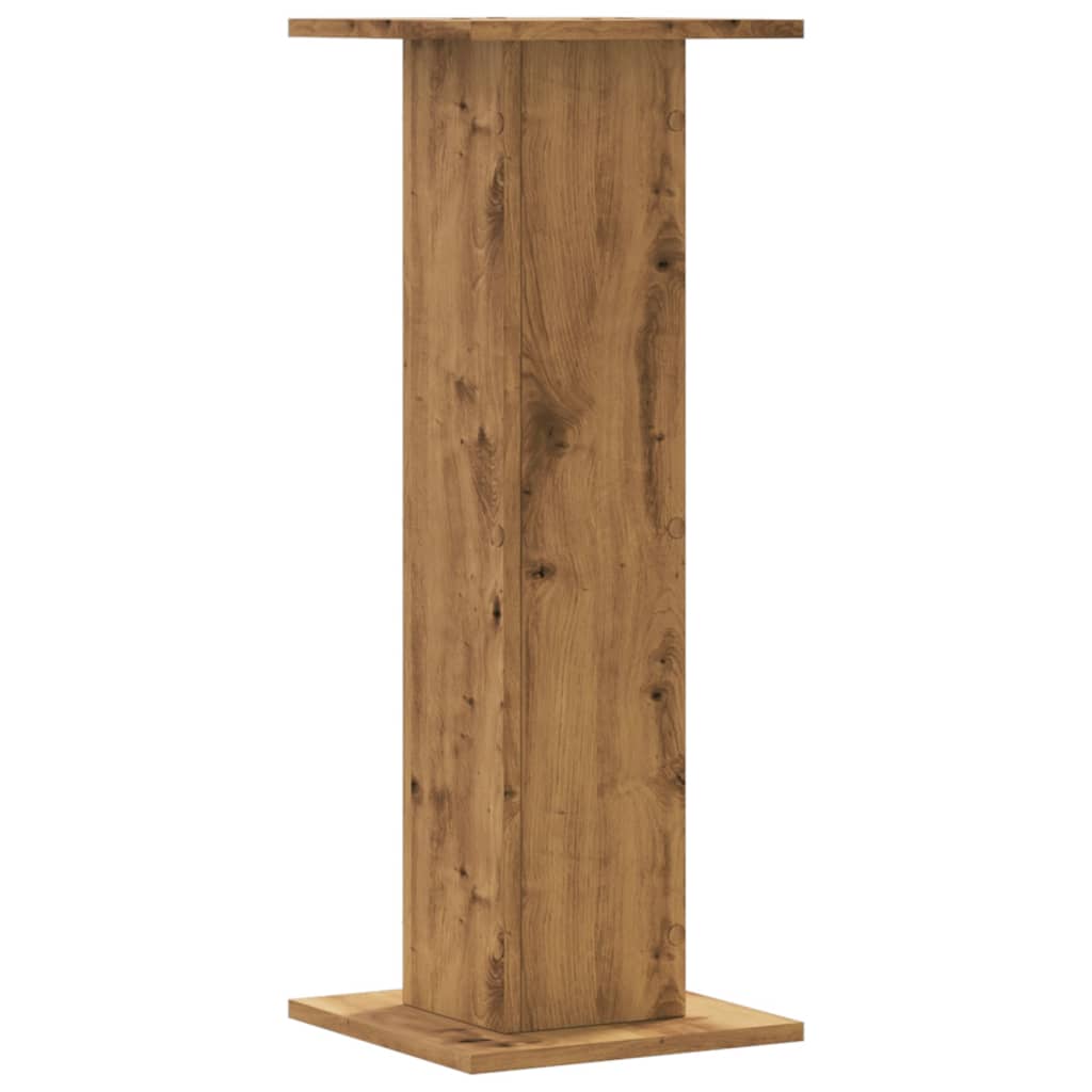vidaXL Plant Stands 2 pcs Artisian Oak 30x30x80 cm Engineered Wood