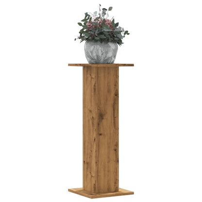 vidaXL Plant Stands 2 pcs Artisian Oak 30x30x80 cm Engineered Wood