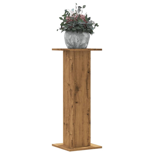 vidaXL Plant Stands 2 pcs Artisian Oak 30x30x80 cm Engineered Wood