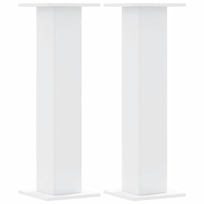 vidaXL Plant Stands 2 pcs White 30x30x95 cm Engineered Wood