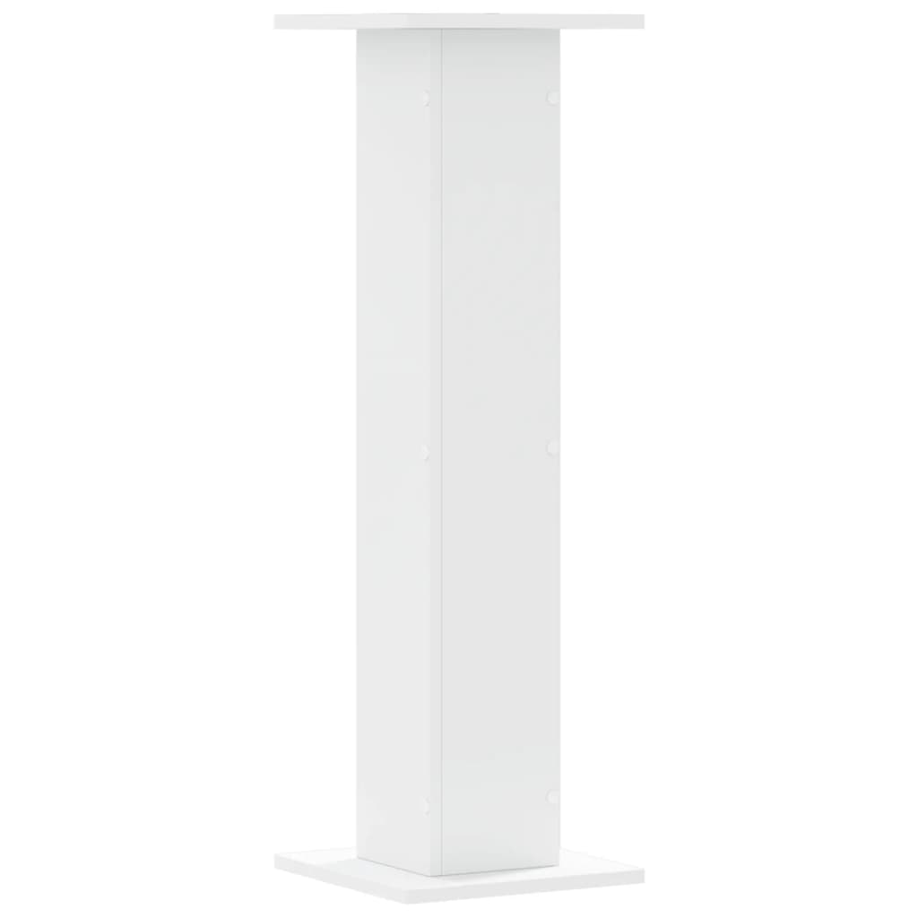 vidaXL Plant Stands 2 pcs White 30x30x95 cm Engineered Wood
