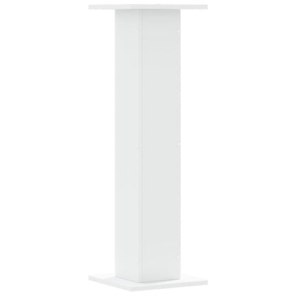 vidaXL Plant Stands 2 pcs White 30x30x95 cm Engineered Wood
