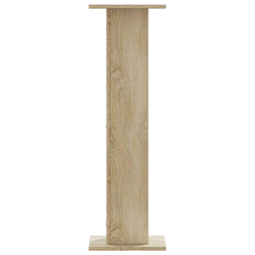 vidaXL Plant Stands 2 pcs Sonoma Oak 30x30x95 cm Engineered Wood