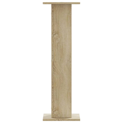 vidaXL Plant Stands 2 pcs Sonoma Oak 30x30x95 cm Engineered Wood
