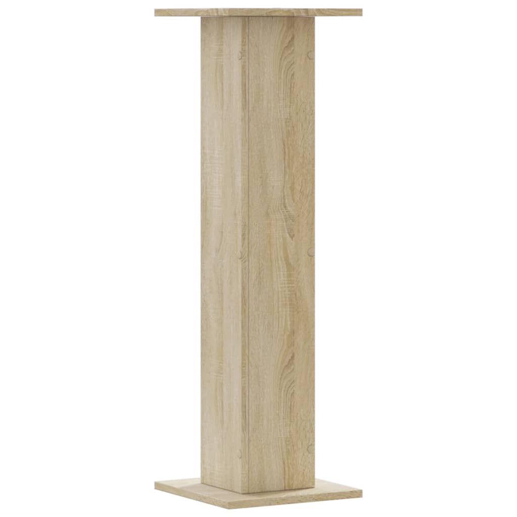 vidaXL Plant Stands 2 pcs Sonoma Oak 30x30x95 cm Engineered Wood