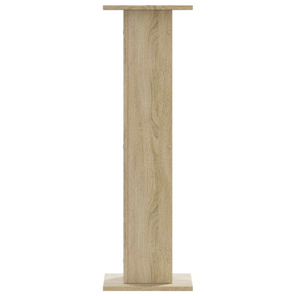 vidaXL Plant Stands 2 pcs Sonoma Oak 30x30x95 cm Engineered Wood