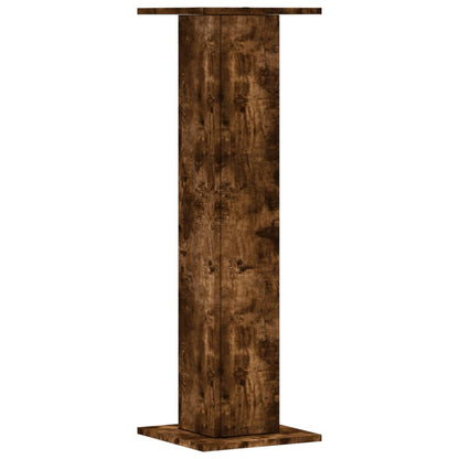 vidaXL Plant Stands 2 pcs Smoked Oak 30x30x95 cm Engineered Wood