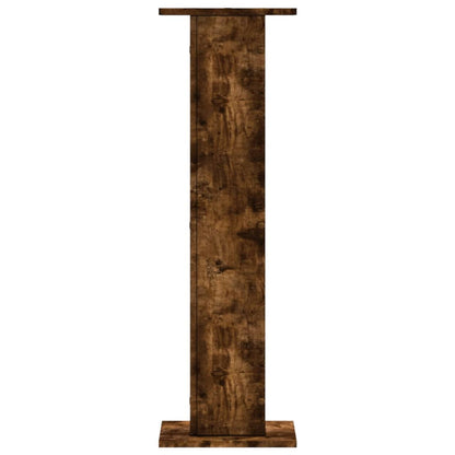 vidaXL Plant Stands 2 pcs Smoked Oak 30x30x95 cm Engineered Wood